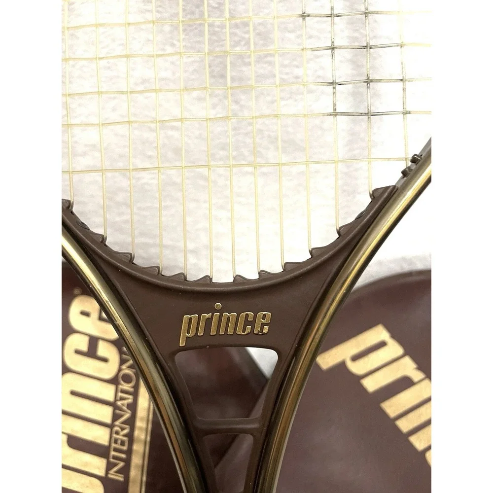 Prince International Aluminium Tennis Racquet 4 1/4 No. 2 set of two + Covers